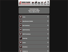 Tablet Screenshot of cdapowersports.com